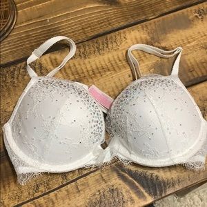 ❌SOLD VS White Dream Angels Gemstone Bra